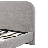 Meredith King Bed Frame - Olive Brown Boucle Bed Frame YoBed-Core   