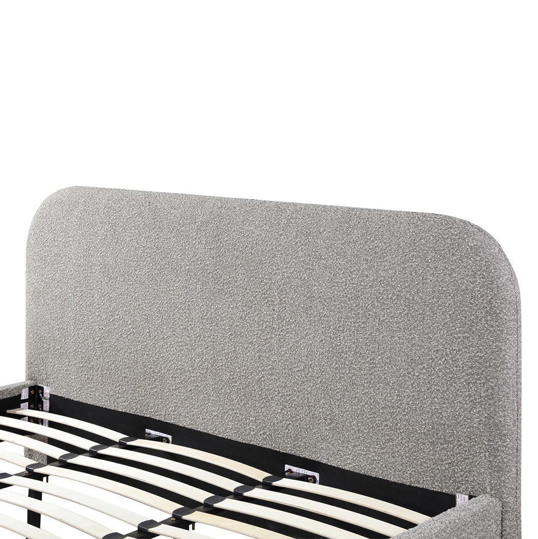 Meredith Queen Bed Frame - Olive Brown Boucle Bed Frame YoBed-Core   