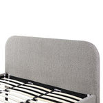 Meredith Queen Bed Frame - Olive Brown Boucle Bed Frame YoBed-Core   