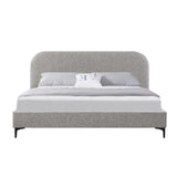 Meredith King Bed Frame - Olive Brown Boucle Bed Frame YoBed-Core   