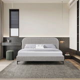 Meredith King Bed Frame - Olive Brown Boucle Bed Frame YoBed-Core   