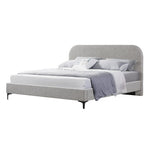 Meredith Queen Bed Frame - Olive Brown Boucle Bed Frame YoBed-Core   
