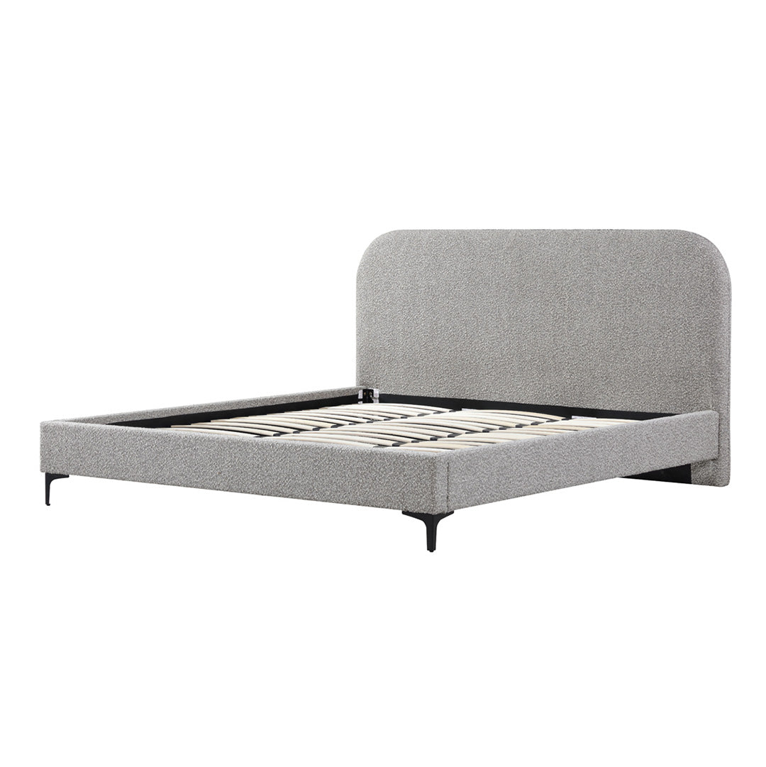 Meredith Queen Bed Frame - Olive Brown Boucle Bed Frame YoBed-Core   