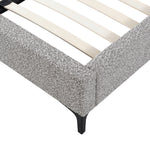 Meredith Queen Bed Frame - Olive Brown Boucle Bed Frame YoBed-Core   