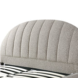 Olin Fabric Queen Bed Frame - Olive Brown Boucle - Last One Bed Frame YoBed-Core
