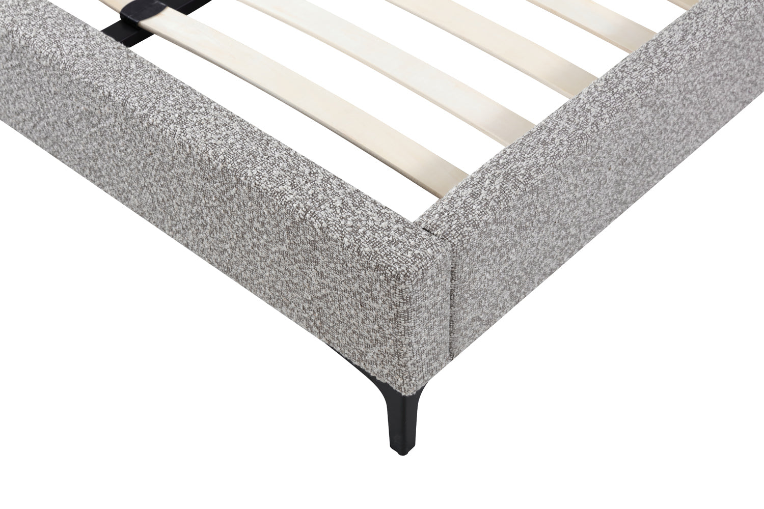 Meredith King Bed Frame - Olive Brown Boucle Bed Frame YoBed-Core   