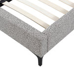 Meredith King Bed Frame - Olive Brown Boucle Bed Frame YoBed-Core   