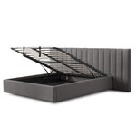Ralph Wide Base Queen Bed Frame - Spec Charcoal with Storage Bed Frame Ming-Core   