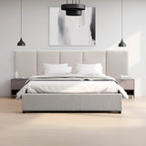 Amado King Bed Frame - Clay Grey with Storage Bed Frame Ming-Core   
