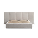 Amado King Bed Frame - Clay Grey with Storage Bed Frame Ming-Core   