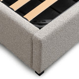 Amado King Bed Frame - Clay Grey with Storage Bed Frame Ming-Core   
