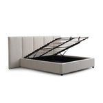 Amado King Bed Frame - Clay Grey with Storage Bed Frame Ming-Core   