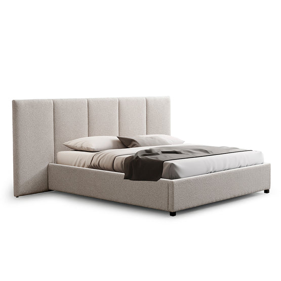 Amado Queen Bed Frame - Clay Grey with Storage Bed Frame Ming-Core   