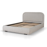 Phoebe Fabric Queen Bed Frame - Clay Grey Bed Frame YoBed-Core   