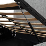 Antoni Queen Bed Frame - Cloudy Pepper Boucle with Storage Bed Frame YoBed-Core   