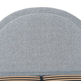 Antoni Queen Bed Frame - Cloudy Pepper Boucle with Storage Bed Frame YoBed-Core   