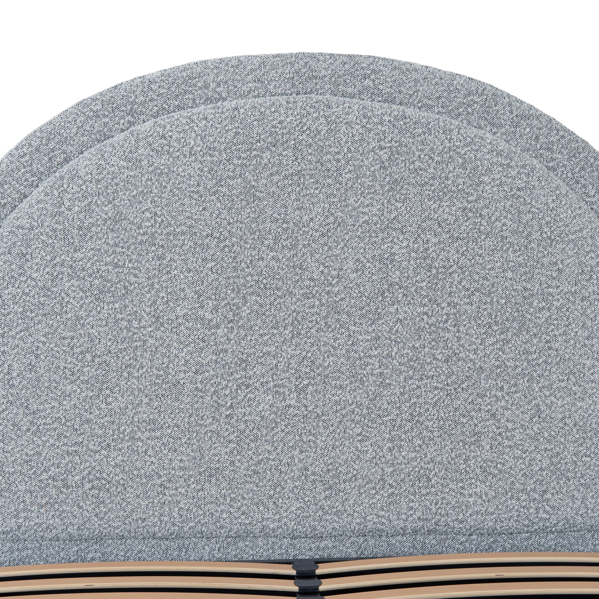 Antoni Queen Bed Frame - Cloudy Pepper Boucle with Storage Bed Frame YoBed-Core   