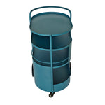 Elvano 63cm Bar Cart - Navy Blue Bar Cart Bo Craft-Core