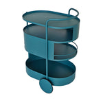 Elvano 63cm Bar Cart - Navy Blue Bar Cart Bo Craft-Core