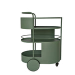 Elvano 63cm Bar Cart - Sage Green Bar Cart Bo Craft-Core