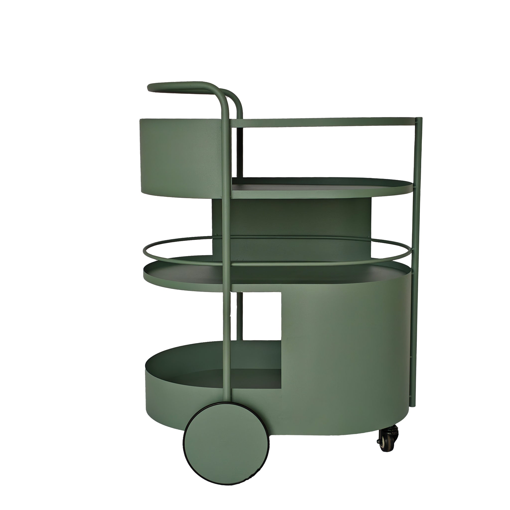 Elvano 63cm Bar Cart - Sage Green Bar Cart Bo Craft-Core