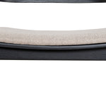 Ex Display - Davis Black Bar Stool - Grey Seat Bar Stool Swady-Core