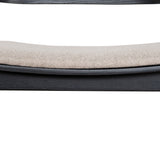 Ex Display - Davis Black Bar Stool - Grey Seat Bar Stool Swady-Core