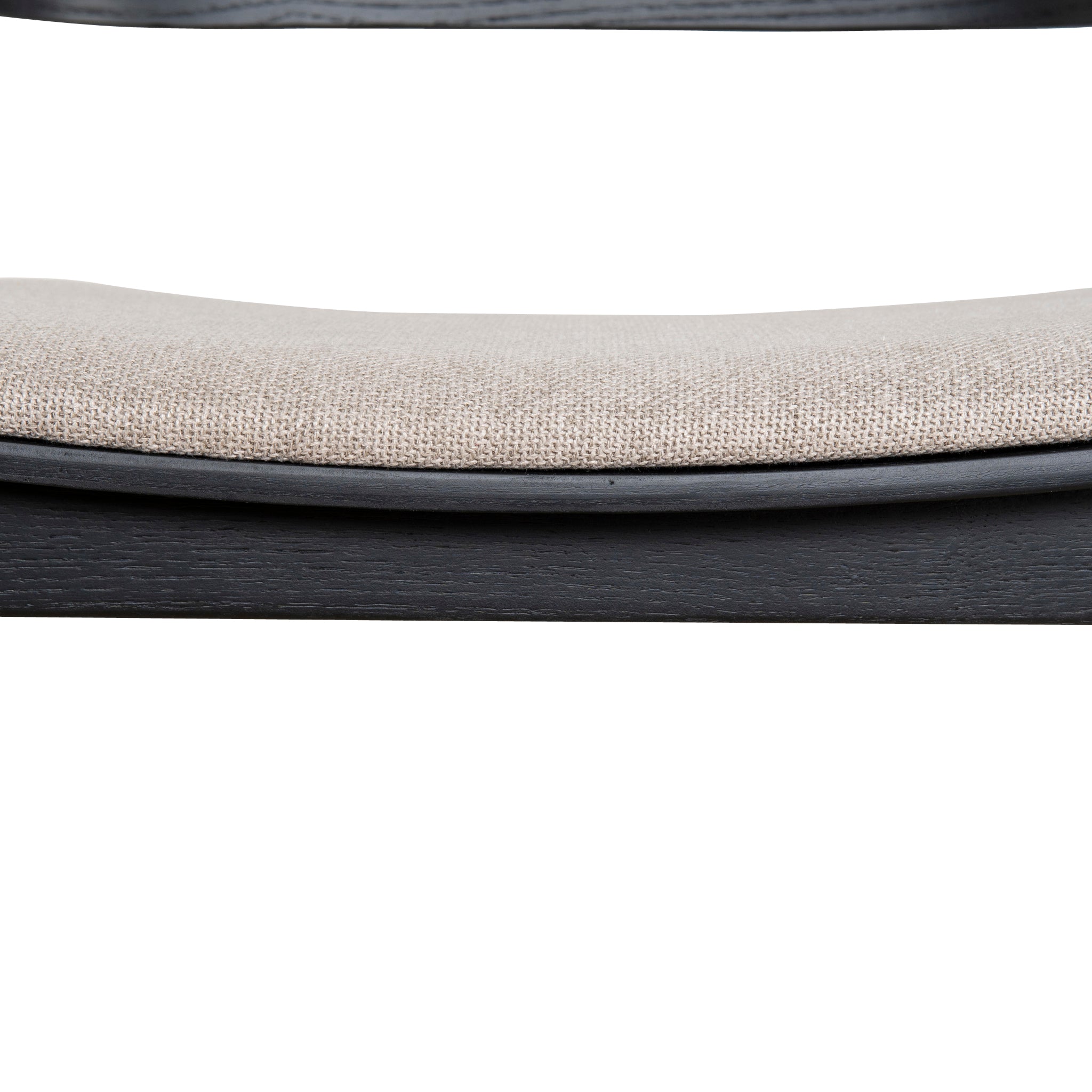 Ex Display - Davis Black Bar Stool - Grey Seat Bar Stool Swady-Core