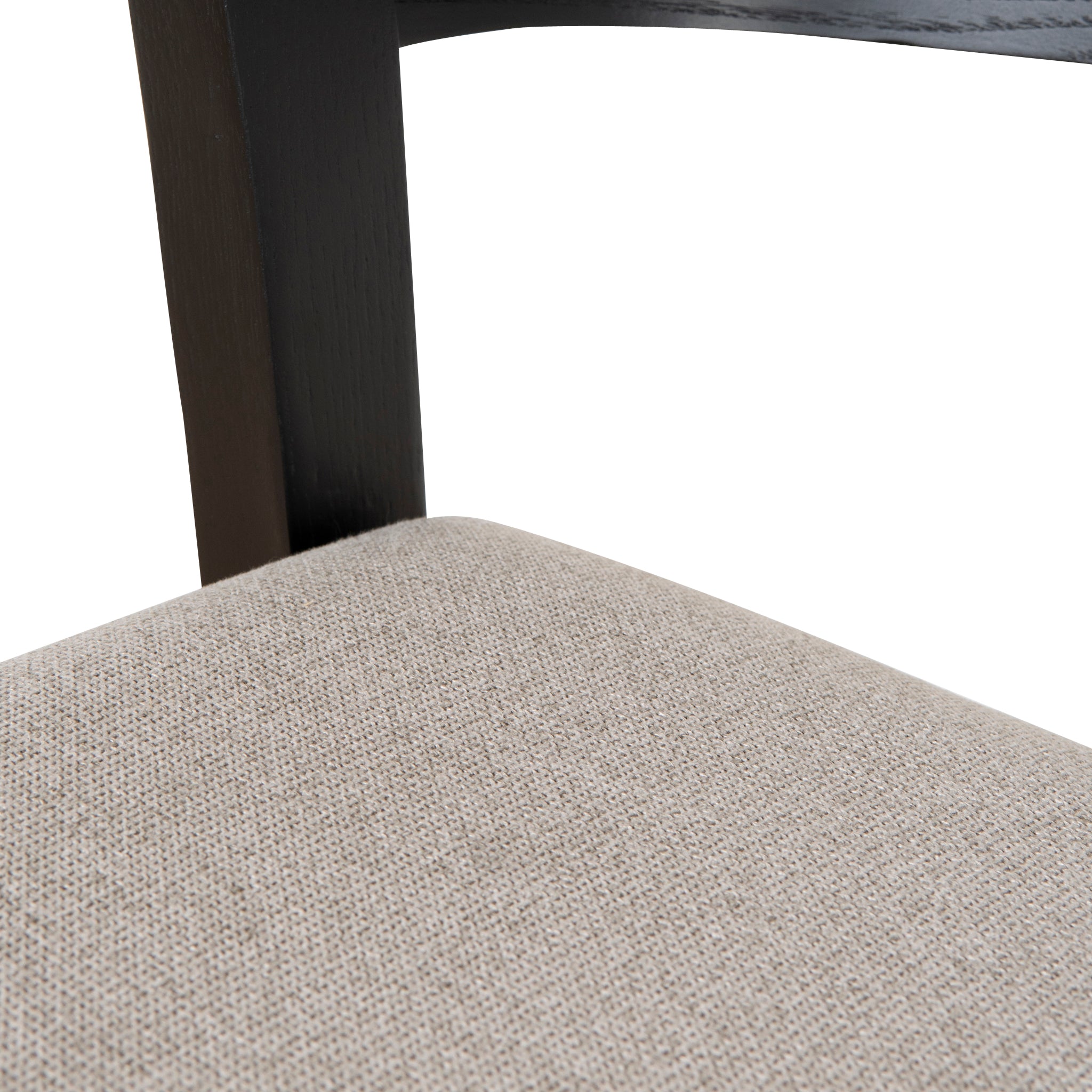 Ex Display - Davis Black Bar Stool - Grey Seat Bar Stool Swady-Core