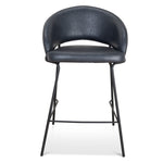 Ex Display - Rabi Fabric Bar Stool - Full Black - Last One Bar Stool Freehold-Core