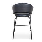 Ex Display - Rabi Fabric Bar Stool - Full Black - Last One Bar Stool Freehold-Core