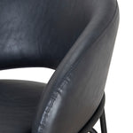 Ex Display - Rabi Fabric Bar Stool - Full Black - Last One Bar Stool Freehold-Core