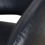 Set of 2 - Rabi Fabric Bar Stool - Full Black Bar Stool Freehold-Core