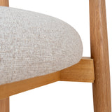 Heizer 65cm Oak Bar Stool - Coastal Beige Bar Stool MYI-Core