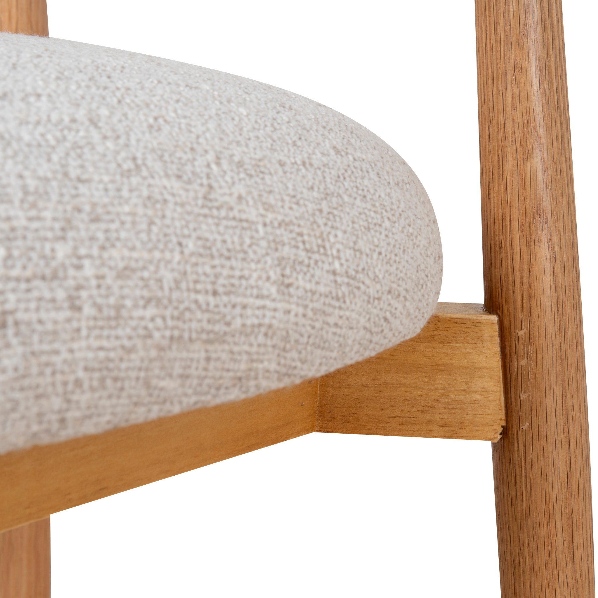 Heizer 65cm Oak Bar Stool - Coastal Beige Bar Stool MYI-Core