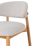 Heizer 65cm Oak Bar Stool - Coastal Beige Bar Stool MYI-Core