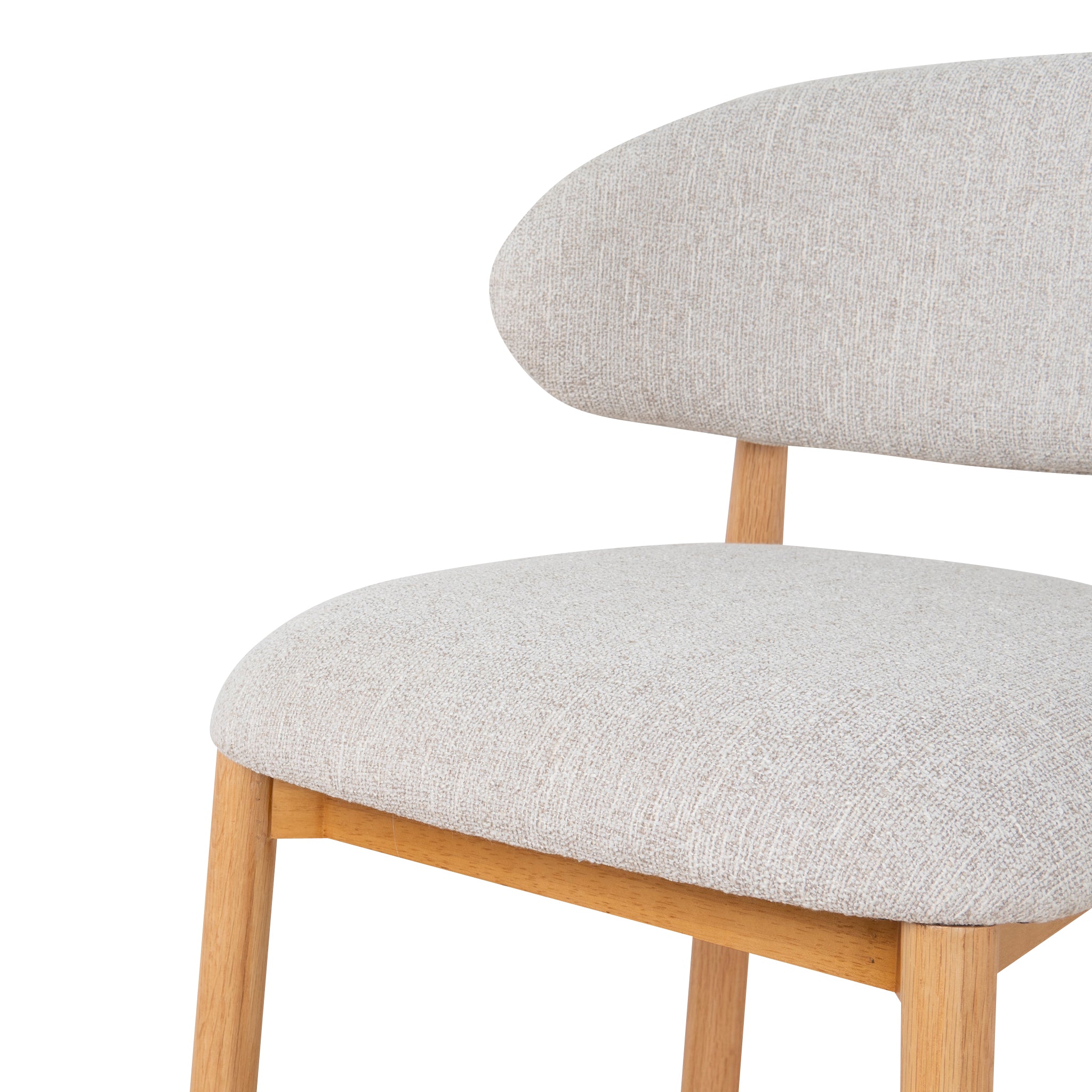 Heizer 65cm Oak Bar Stool - Coastal Beige Bar Stool MYI-Core