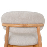 Heizer 65cm Oak Bar Stool - Coastal Beige Bar Stool MYI-Core