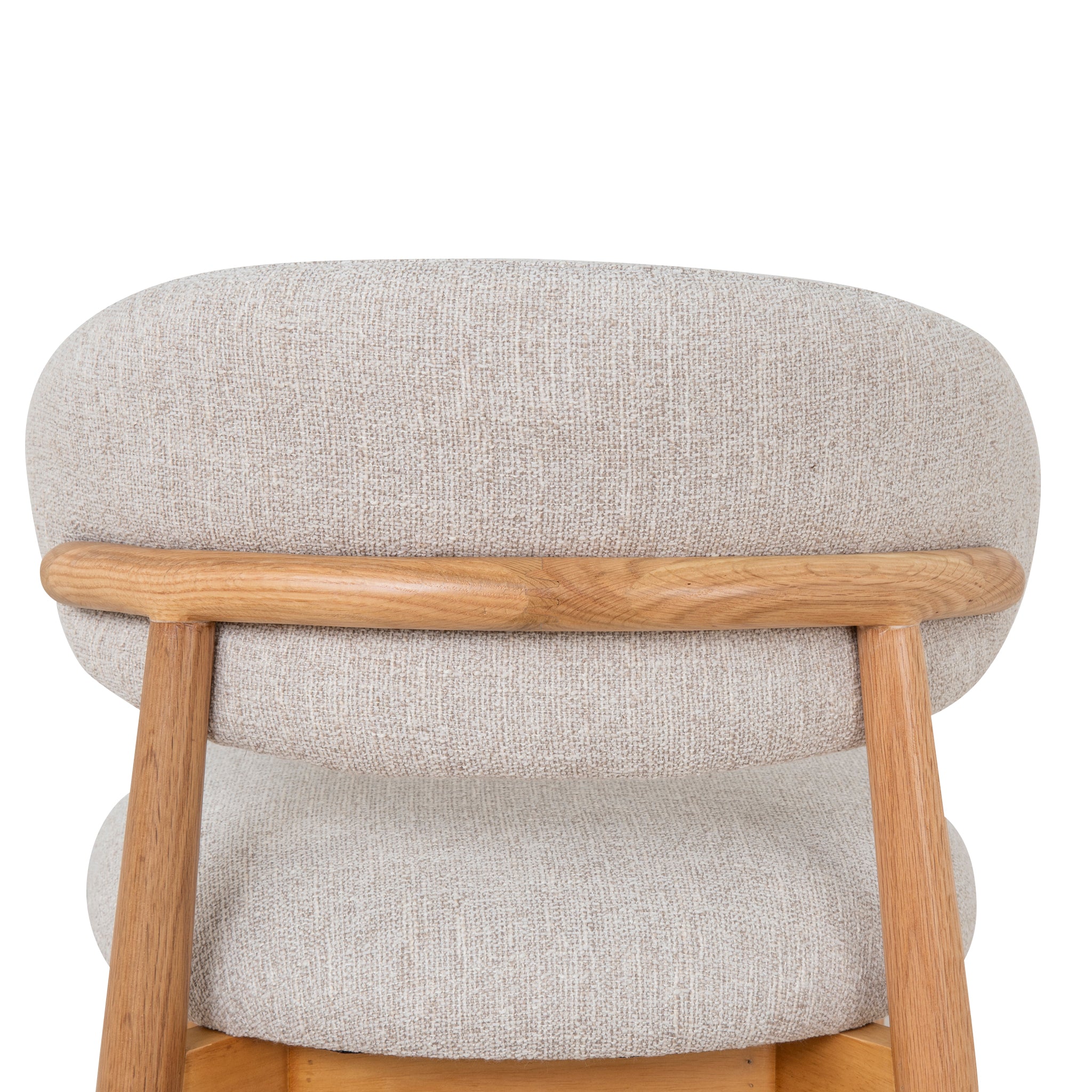 Heizer 65cm Oak Bar Stool - Coastal Beige Bar Stool MYI-Core
