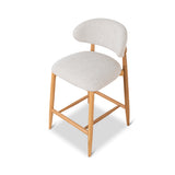 Heizer 65cm Oak Bar Stool - Coastal Beige Bar Stool MYI-Core