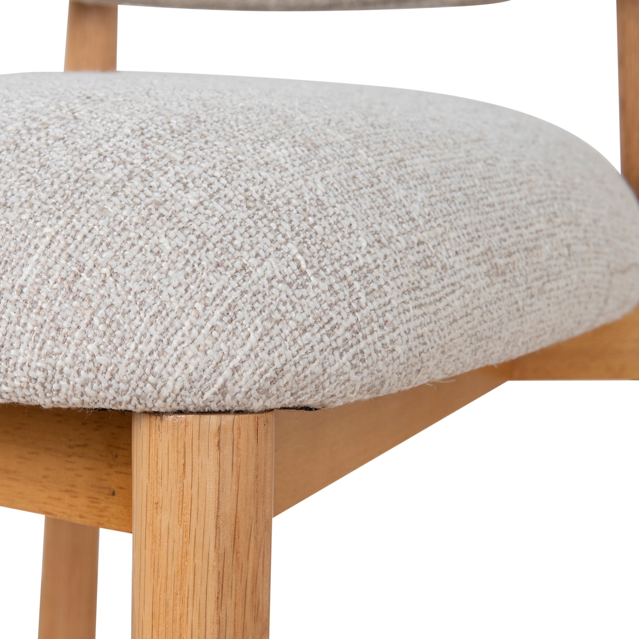 Heizer 65cm Oak Bar Stool - Coastal Beige Bar Stool MYI-Core