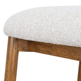 Heizer 65cm Walnut Bar Stool - Coastal Beige Bar Stool MYI-Core