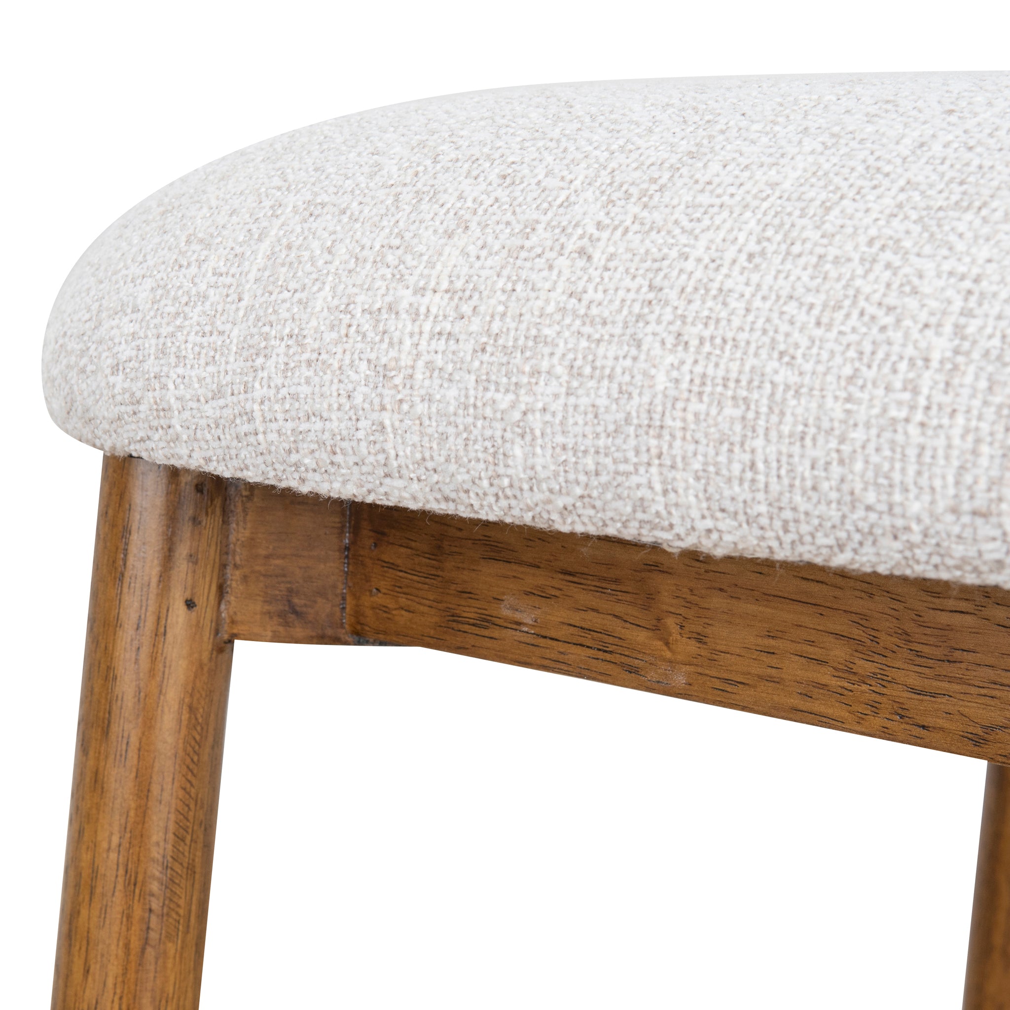 Heizer 65cm Walnut Bar Stool - Coastal Beige Bar Stool MYI-Core