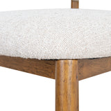 Heizer 65cm Walnut Bar Stool - Coastal Beige Bar Stool MYI-Core