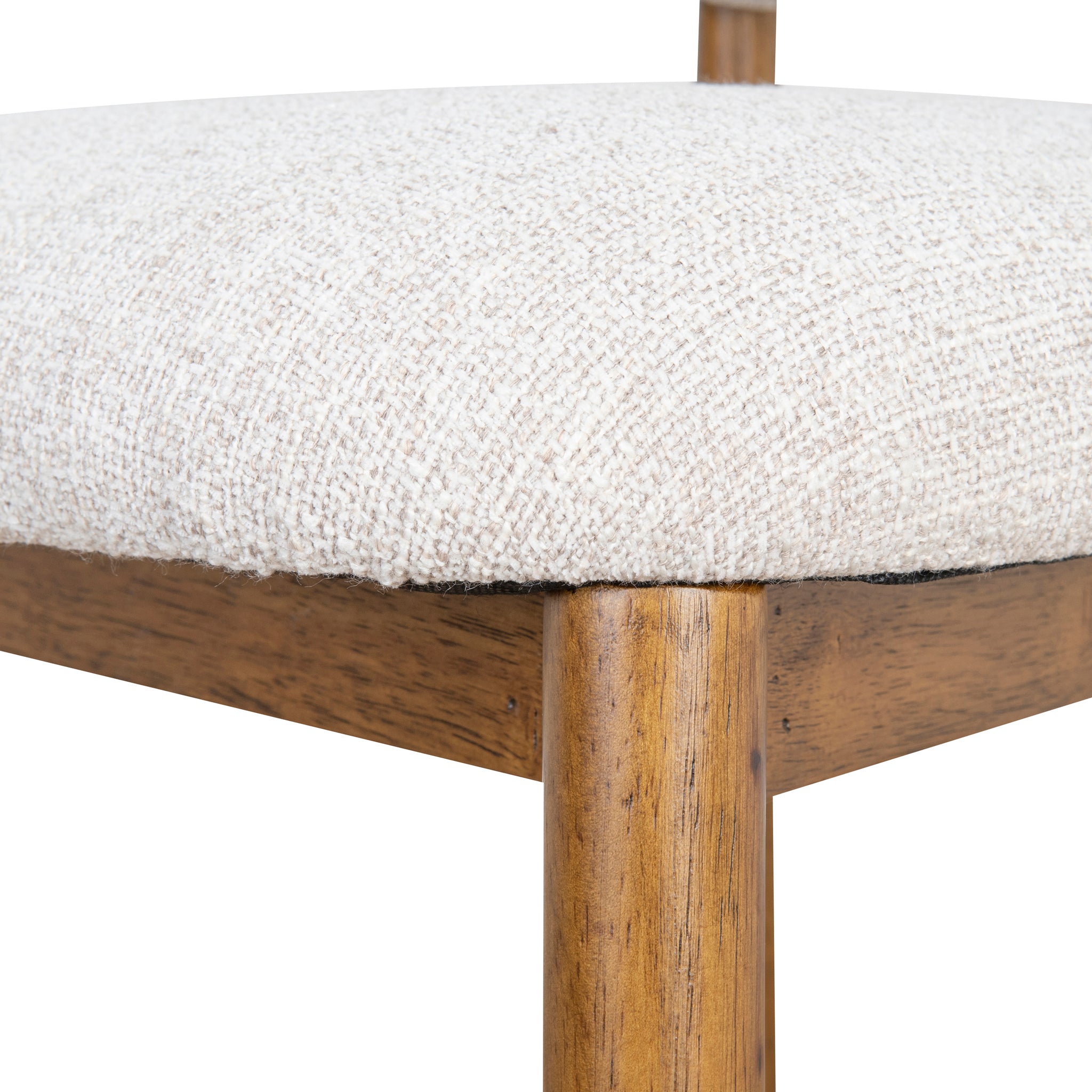 Heizer 65cm Walnut Bar Stool - Coastal Beige Bar Stool MYI-Core