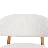 Heizer 65cm Walnut Bar Stool - Coastal Beige Bar Stool MYI-Core