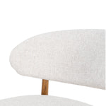 Heizer 65cm Walnut Bar Stool - Coastal Beige Bar Stool MYI-Core