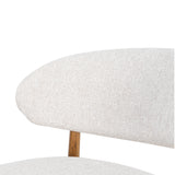 Heizer 65cm Walnut Bar Stool - Coastal Beige Bar Stool MYI-Core