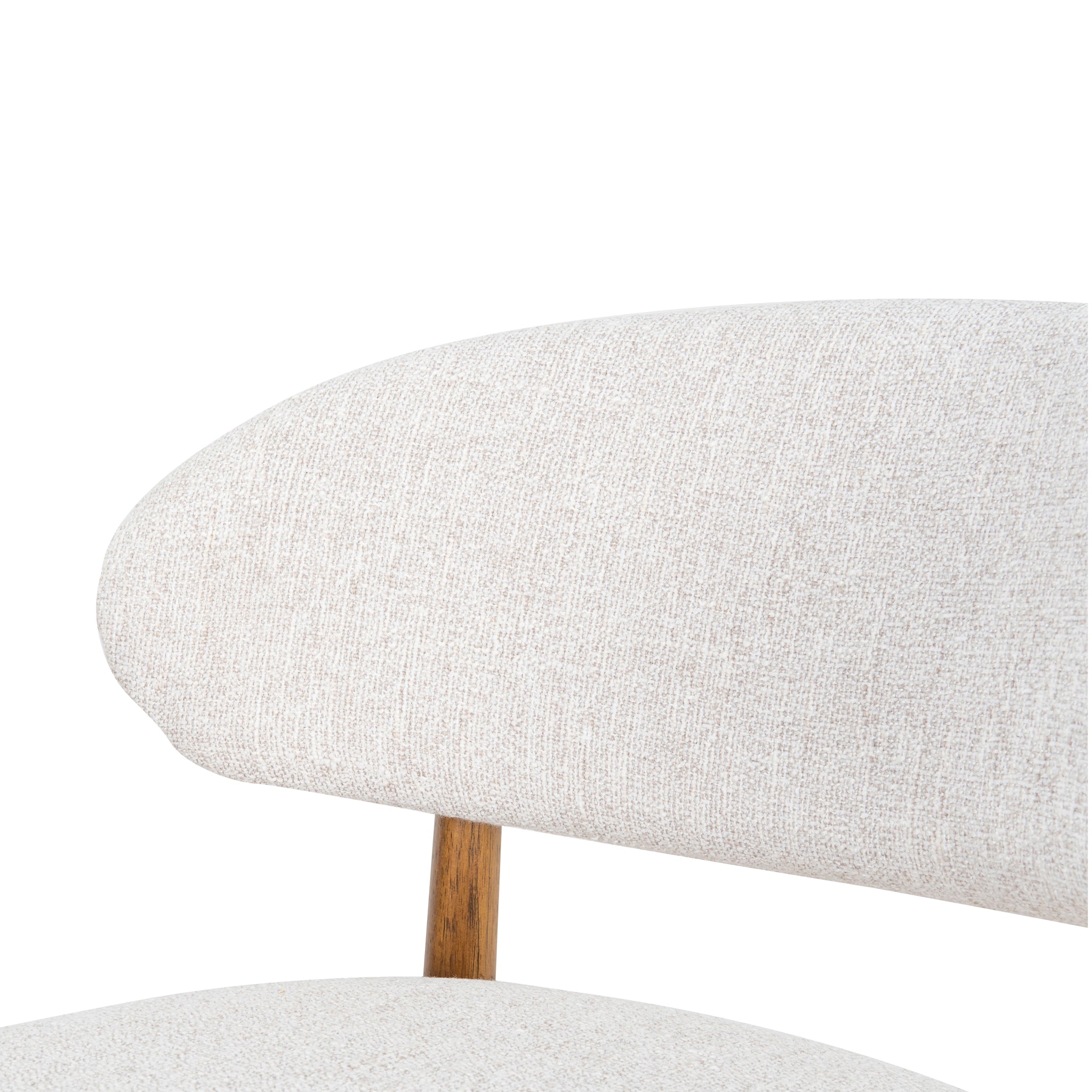 Heizer 65cm Walnut Bar Stool - Coastal Beige Bar Stool MYI-Core