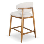 Heizer 65cm Walnut Bar Stool - Coastal Beige Bar Stool MYI-Core